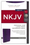 NKJV Personal Size Large Print Reference Bible, Comfort Print - Leathersoft Purple (red letter)